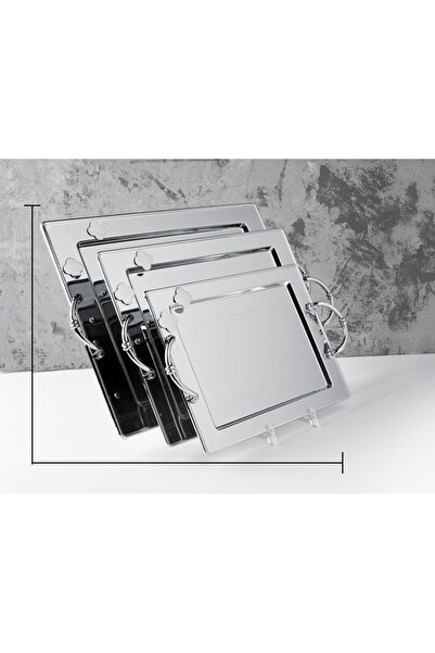 Generic Authenticity 3-piece stainless steel serving set