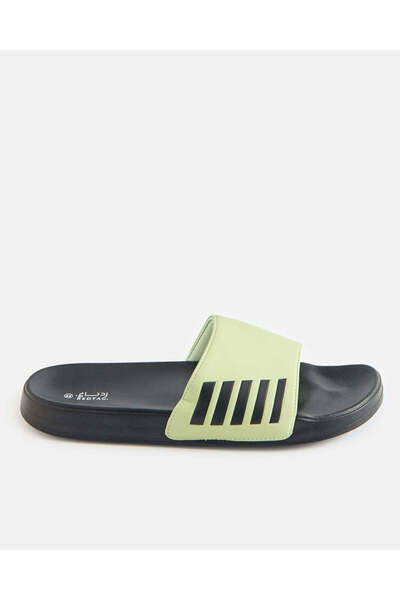 REDTAG Men Mint Striped Slides