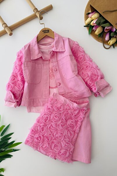 Minigimin Cicileri Μίνι Κιλίρι Κιλίρι Σετ 3 τεμαχίων για κορίτσια με απλικέ λ...