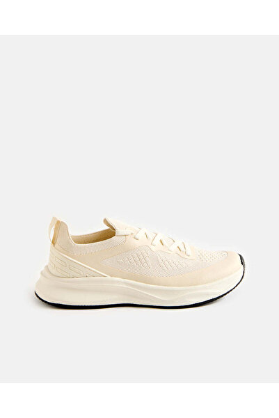 REDTAG Women Beige Knitted Upper Trainer