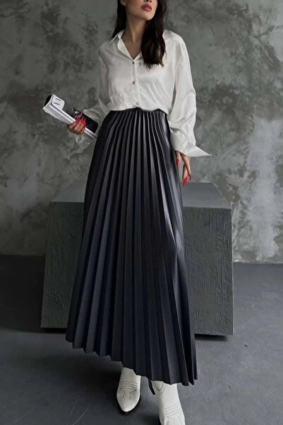 H&E LUXURY DESIGN Women's Modern Pleated Skirt