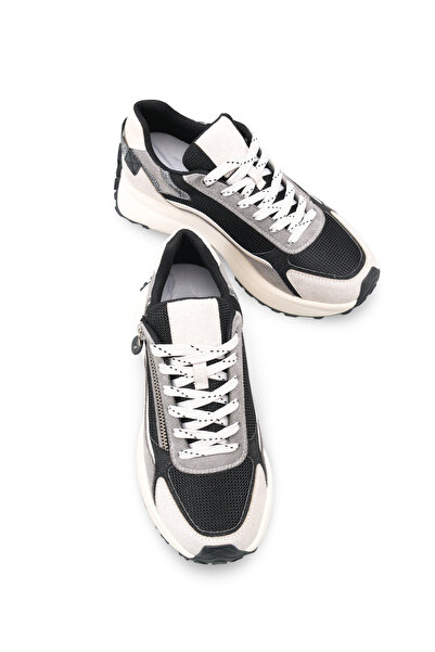 Solo Bag Women's Ice Black Lace-Up High Sole Sneaker Sports Shoes