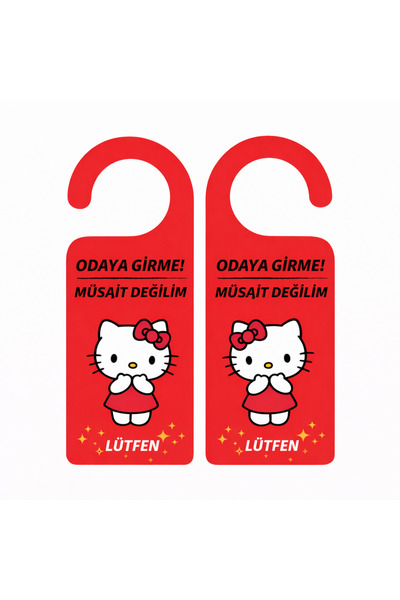 DRN DİZAYN Odaya Girme – Müsait Değilim Kapı Askısı | Eğlenceli Kapı Kolu Uya...