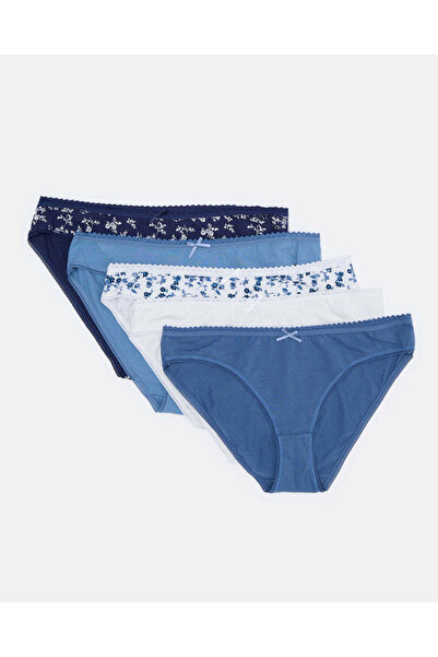 REDTAG عبوة متنوعة من 5 قطع من سراويل البيكيني النسائية