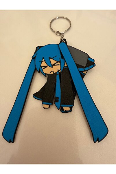 nihonwosekai Hatsune Miku Anime Anahtarlık Eklemli Hareketli