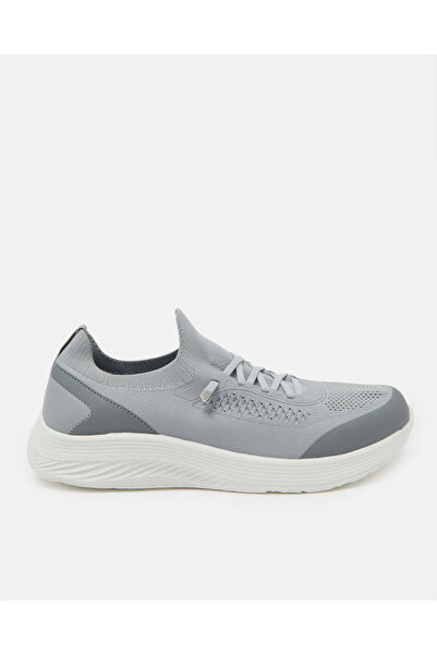 REDTAG Men Grey Color Block Slip-On Shoes