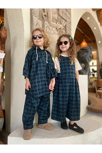Green Unisex Kareli Takım | ZKids