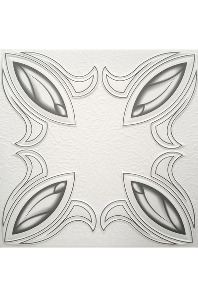 regata Placă decorativă 3D pentru tavan fals, gri Tulip, 0857 XPS 50x50x0.4cm