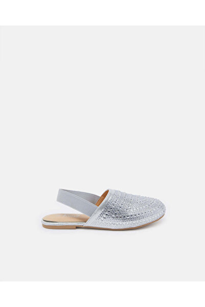 REDTAG Girls Silver Stones Embellished Mule