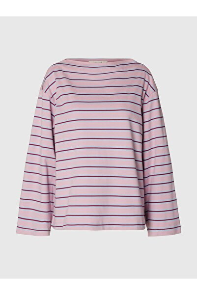 SELECTED Oberteil mit langen Ärmeln U-Boot-Ausschnitt