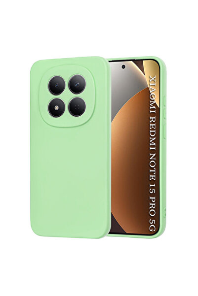 Techsuit Силиконов калъф за Xiaomi Redmi Note 15 Pro 5G SoftFlex, светло зелен