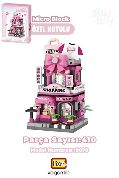 Vagonlife Loz Micro Block Series Shopping Shop 410 Pieces Decorative Toy Buil...