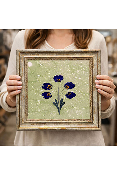 woodsia Decorative Framed Square Painting Dc0214