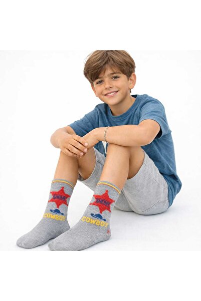 gigigiyim Sheriff Cowboy Printed Boys' Socks