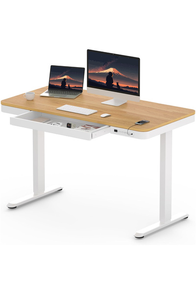 Mahmayi FLEXISPOT ET118W Electric Standing Desk 120x60 Dual Motor 3-Stage, 4 ...