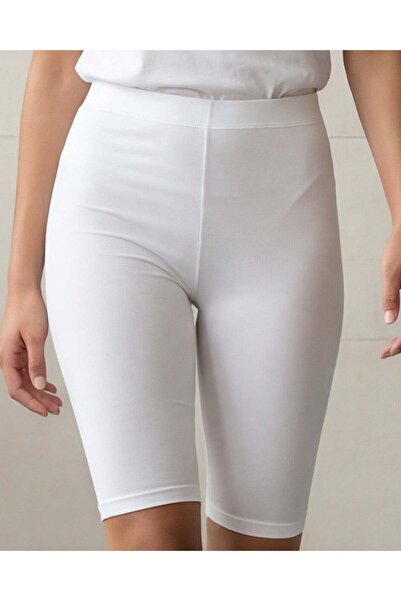 REDTAG Women White Biker Shorts