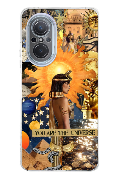 FLAMENKO حافظة هاتف شفافة بنمط كليوباترا متوافقة مع هاتف هواوي نوفا 9 SE