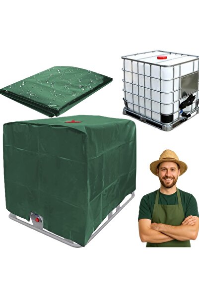 zola Prelata rezervor apa 1000 l 120 x 100 x 116 cm Oxford verde inchis