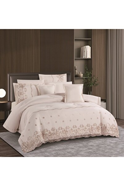 Gen Tech Summer double bedsheet set, 8 pieces, lace, new collection