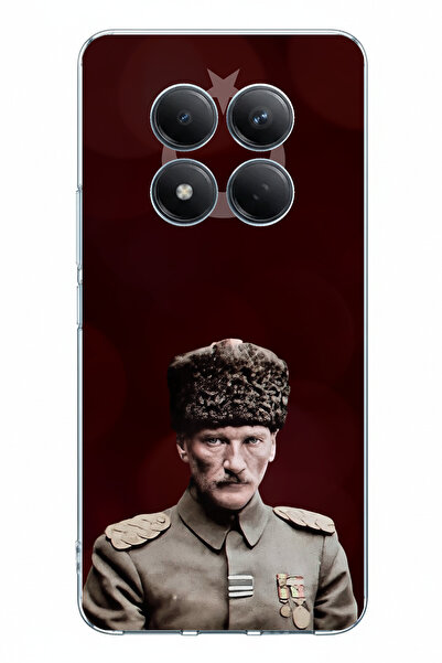 TechTree حافظة سيليكون مطبوعة عليها نجمة القمر ورئيس الأركان أتاتورك متوافقة ...