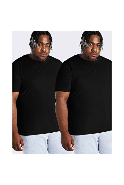 arakan Eco 2-pack Ανδρικό T-shirt μεγάλου μεγέθους, από μαλακό ύφασμα, Oversi...