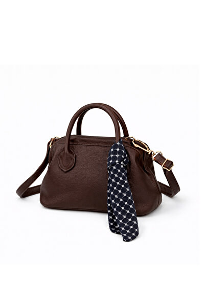 Adelina Bags Women's Scarf Detailed Scholarship Minimalist Hand and Shoulder Bag