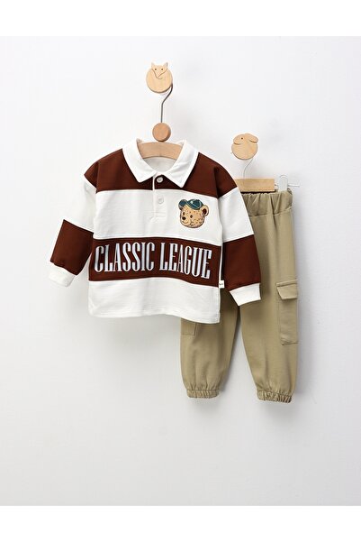 MiniKids Premium Set, Classic League, με καφέ 80 (9-12 μηνών)