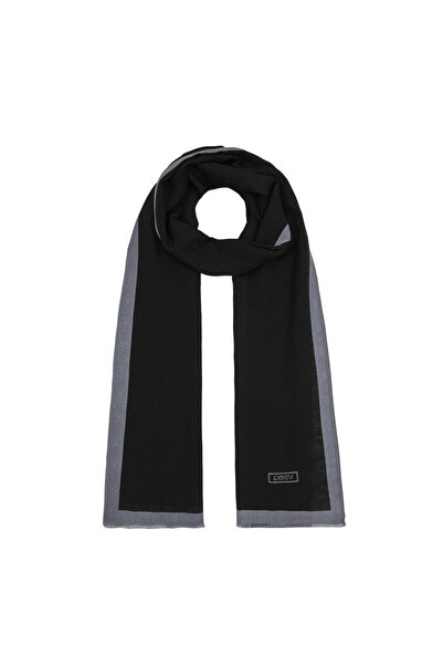 ipekevi SİYAH-GRİ Monogram Şal 4356