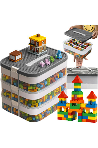 zola Cube storage box, 3 removable levels, plastic, 22.5 x 30.5 x 32.4 cm, Sh...