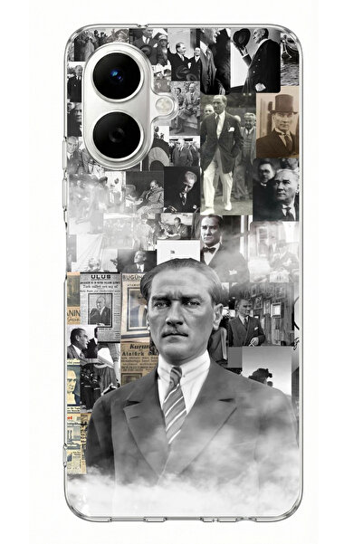 TechTree حافظة سيليكون مطبوعة بتصميم كولاج مصطفى كمال أتاتورك متوافقة مع هاتف...