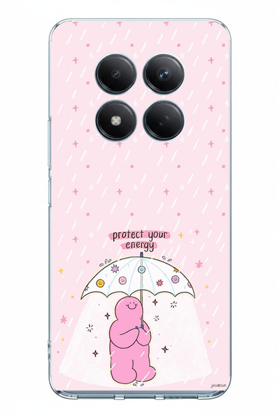 TechTree حافظة سيليكون مطبوعة بتصميم حماية الطاقة متوافقة مع Redmi Note 15 PR...