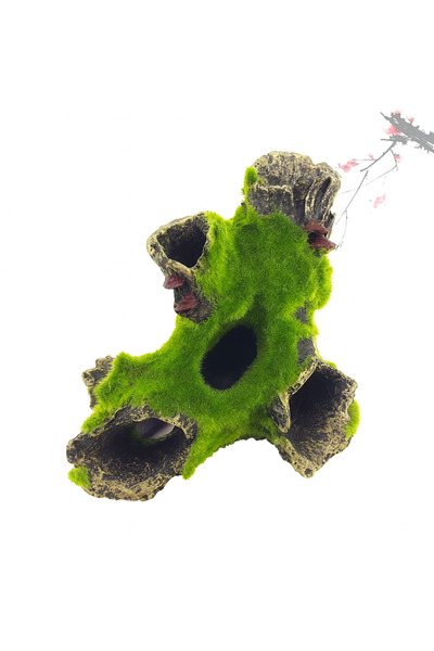 OEM Ornament Acvariu din Rășină cu Plante Artificiale și Adăpost – Decor 16×1...