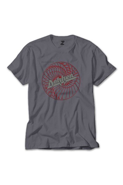 CrowsGate Tricou colorat Dokken Breaking The Chains, culoare gri, mărimea 5XL