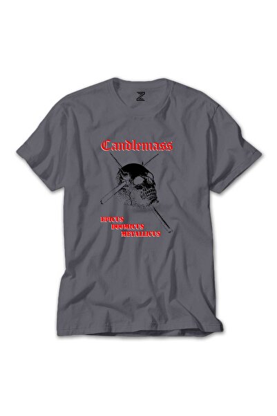 CrowsGate تي شيرت كاندلماس Epicus Doomicus Metallicus ملون رمادي اللون مقاس XS