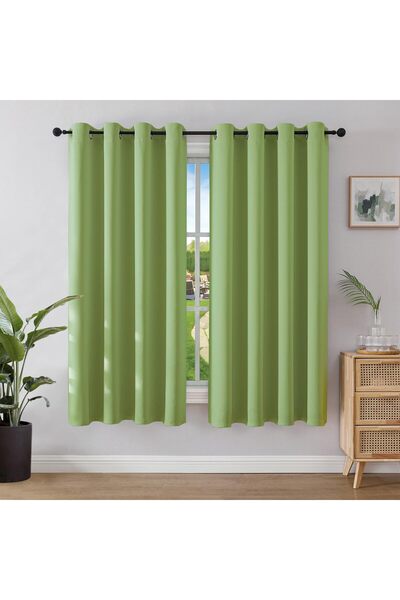 OEM Set of 2 Joydeco Opaque Curtains - Thermal and Soundproof, Polyester, 175...