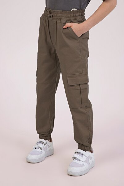 DMB BOYS & GIRLS Mow Kids Cargo Pocket Elastic Waist Comfortable Fit Gabardin...
