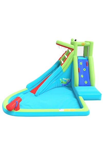 Happy Hop Tobogan gonflabil cu apă cu piscină