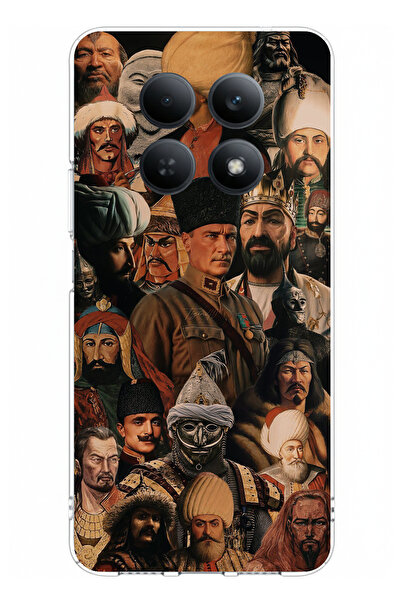 TechTree حافظة سيليكون مطبوعة بتصميم تركي كبير متوافقة مع Redmi Note 15 4G