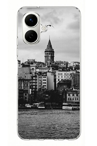 TechTree حافظة سيليكون مطبوعة متوافقة مع هاتف Infinix Smart 10 مع برج جالاتا ...