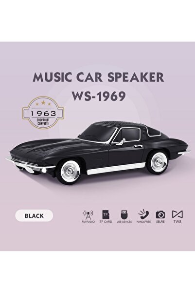 Tastech NOSTALJİK ARABA ŞEKLİNDE BLUETOOTH HOPARLÖR SD KART USB FM RADYOLU ŞA...