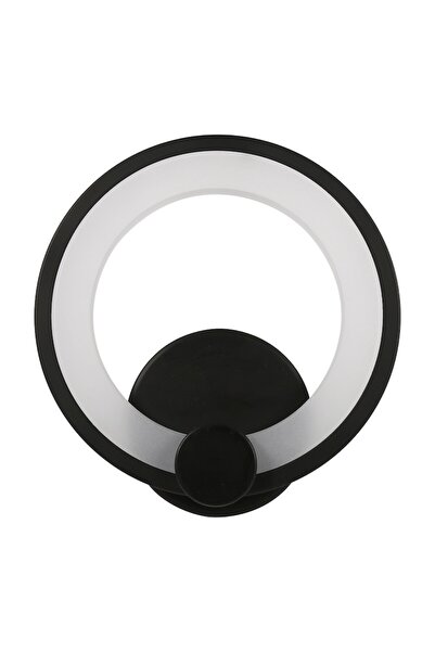 Jiju LED Wall Lamp 28W ROUND Black Slim 3 Functions