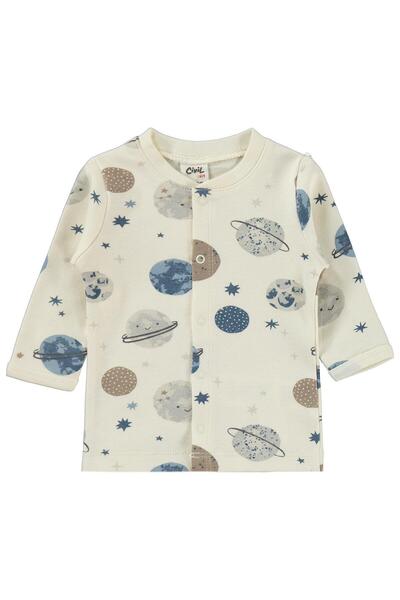 Civil Baby Σετ πιτζάμες Gezegen Empirme για 1-9 μήνες - Εκρού 3-6 μηνών