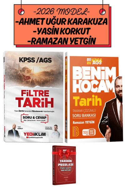 Yediiklim Yayınları Benim Hocam 2026 KPSS-AGS Ramazan Yetgin Soru Bankası+Ahm...