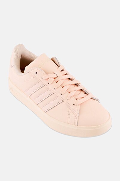 adidas حذاء رياضي نسائي جراند كورت 2.0 دانتيل ، لون خوخي