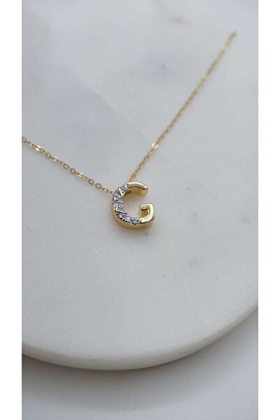 Jerie Minimal G Harf Kolye