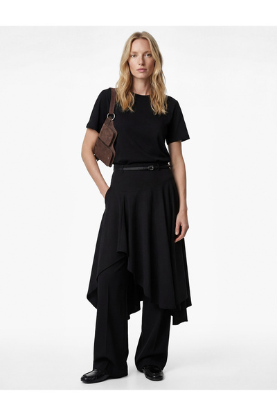 Koton Βαμβακερό κοντό μανίκι Crew λαιμόκοψη Oversize Basic T-Shirt