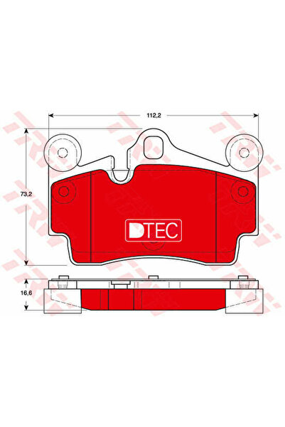TRW Set plăcuțe de frână, frână cu disc GDB1653DTE