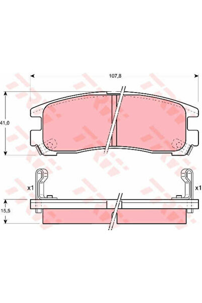 TRW Set plăcuțe de frână, frână cu disc GDB1023