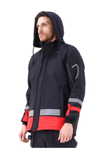 Frekans İş Güvenliği İş Kıyafetleri Safesawa Arrowstar Softshell Thick Unisex Coat Black 2020