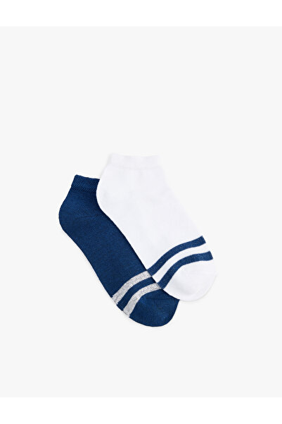 Koton Комплект от 2 чифта памучни чорапи с райета